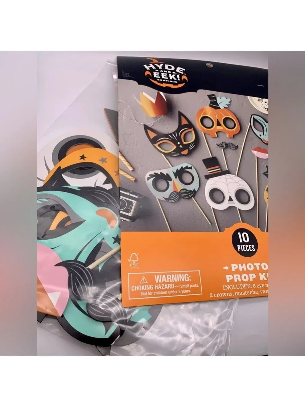 Hyde and Eek Halloween Photo Prop Kit 10 Pieces